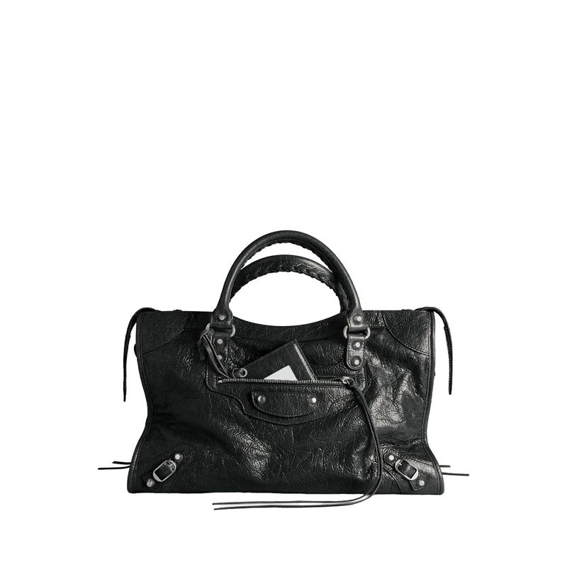 Balenciaga Women Le City Bag Medium In Arena Lambskin